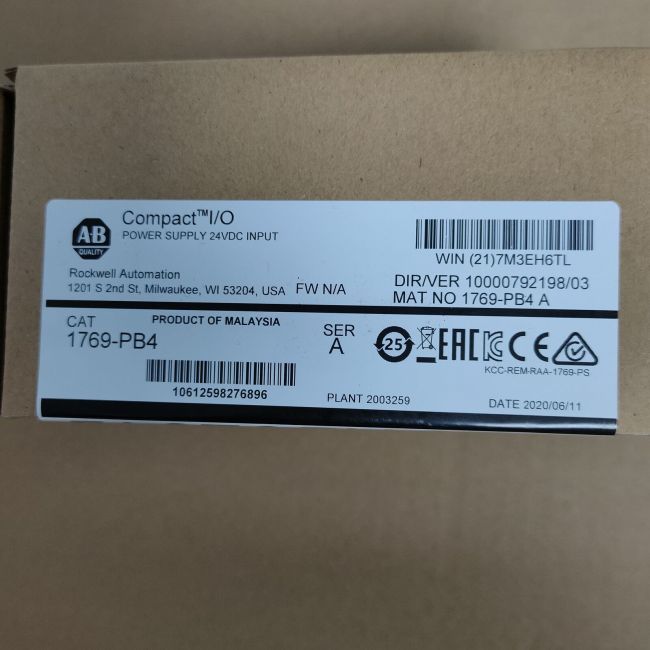 New Factory Sealed AB 1769-PB4 SER A CompactLogix Power Supply 1769PB4