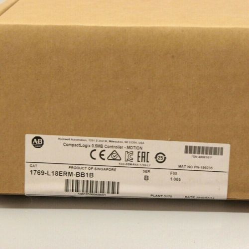 Allen Bradley 1769-L18ERM-BB1B CompactLogix 5370 Controller Factory Sealed