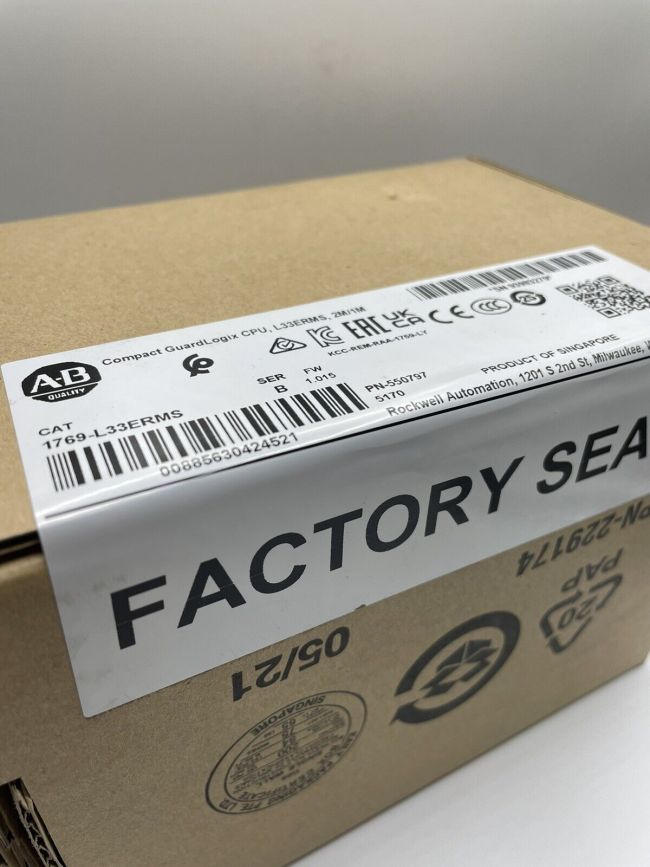 2022 New Sealed Allen Bradley 1769-L33ERMS /B GuardLogix Ethernet Controller