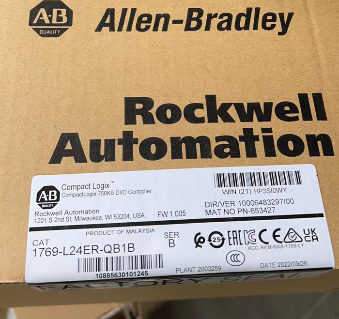 NEW SEALED AB 1769-L24ER-QB1B /B CompactLogix Controller Free Shipping US