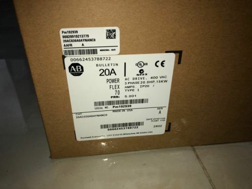 ALLEN BRADLEY 20AC030A0AYNANC0 FOR VIP CUSTOMER