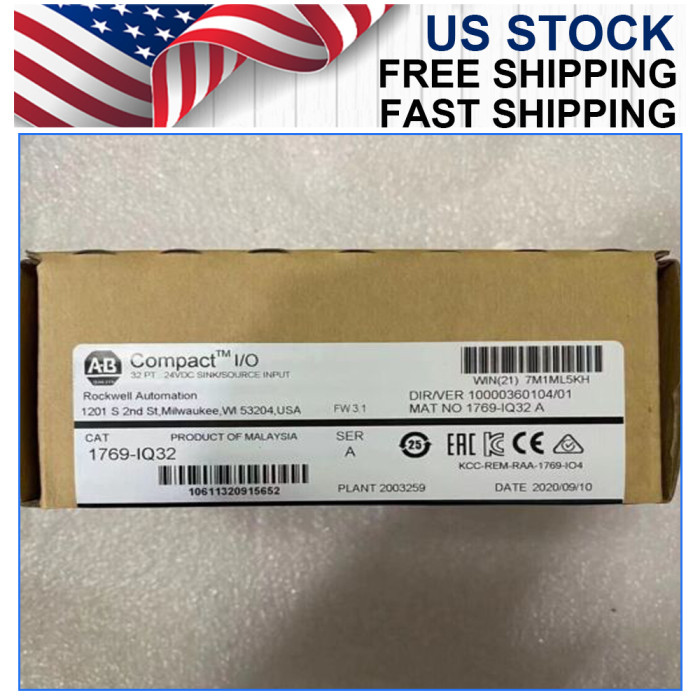 2*2711P-T10C21D8S 1*1769-PB4 2*1769-IQ32 2*1769-OB32 1*1769-IQ16 1*1769-IF16C 1*1769-L30ER 5*1734-AENTR 30*1734-TBS 10*1734-IB8 3*1734-OB8 6*1734-OW4 10*1734-IE4C 