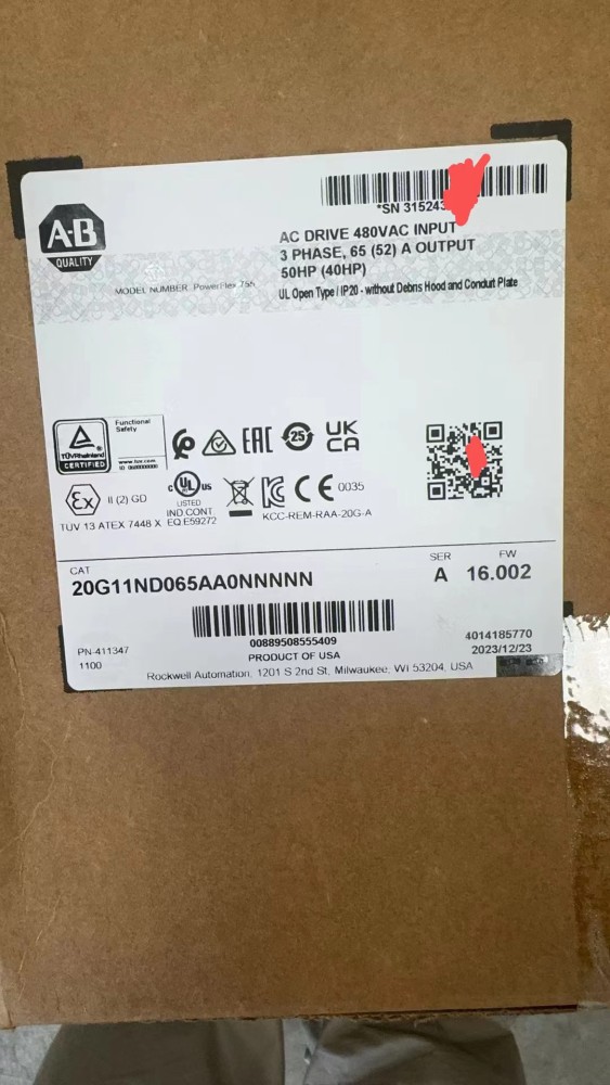 Allen Bradley 20G11ND065AA0NNNNN for VIP Customer