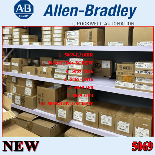 1pc 5069-L310ER 1pc 5069-RTB64-SCREW 4pcs 5069-IB16 3pcs 5069-OB16 2pcs 5069-IF8 1pc 5069-OF4 10pcs 5069-RTB18-SCREW
