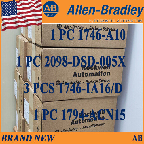 1 PC 1746-A10 1 PC 2098-DSD-005X 3 PCS 1746-IA16/D  1 PC 1794-ACN15 