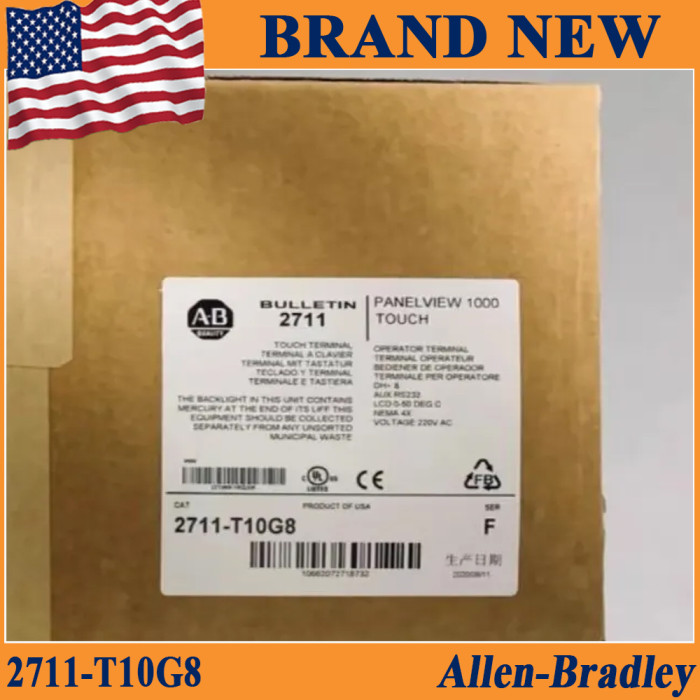 Sealed Allen Bradley 2711-T10G8 Panelview 1000 /C FRN 4.43 REV. C Touchscreen