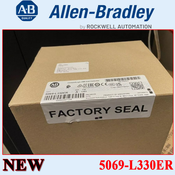 New Sealed NEW PLC 5069-L330ER CompactLogix 3MB Controller