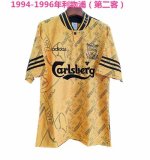 1994-1996 Retro 2rd away Liverpool 1:1 Quality Soccer Jersey