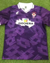 91/92 Fiorentina Home Fan 1:1 Quality Retro Soccer Jersey