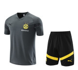 22/23 Dortmund Training Suit Gray 1:1 Quality Training Jersey