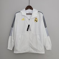 2022 Real Madrid White Windbreaker