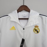 2022 Real Madrid White Windbreaker