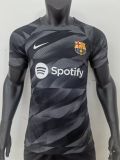 23/24 Barcelona Goalkeeper Black Player 1:1 Quality Soccer Jersey