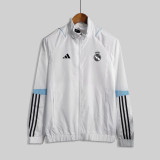 23/24 Real Madrid White Windbreaker