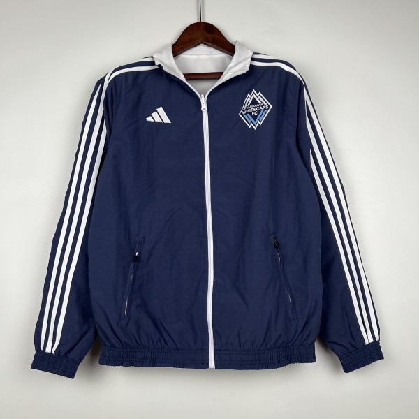 2023 Vancouver Whitecaps FC Blue Windbreaker