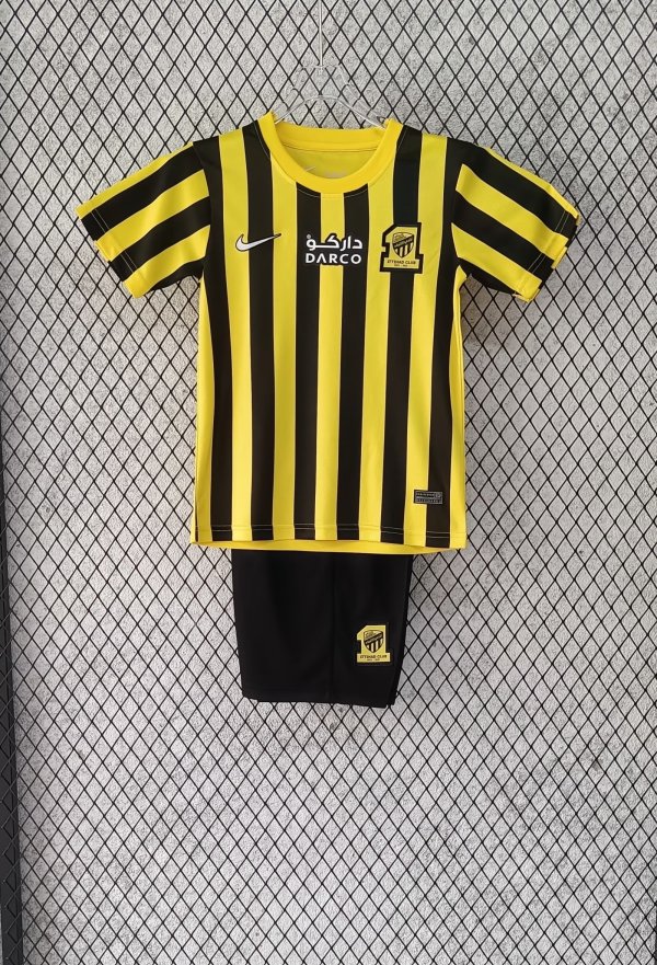 23/24 Al Ittihad (KSA) Home 1:1 Quality Kids Soccer Jersey（吉达联合）