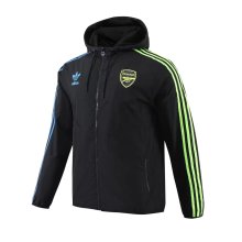 23/24 Arsenal Black Windbreaker