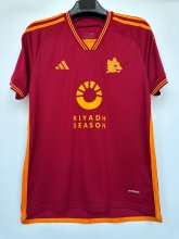 23/24 Roma Home Red Fans Have New AD 1:1 Quality Soccer Jersey