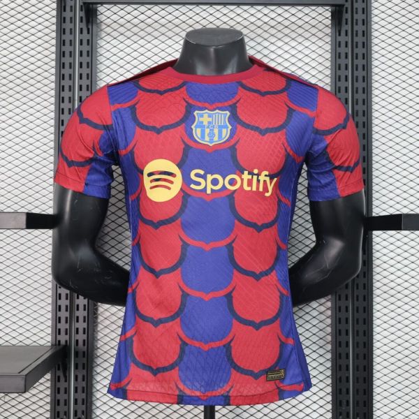 24/25 Barcelona Training PLayer  1:1 Quality Soccer Jersey