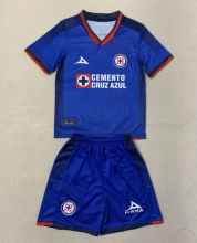 23/24 Cruz Azul Home Fans Kids 1:1 Quality Soccer Jersey