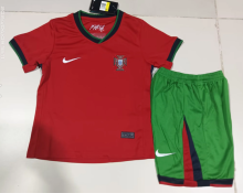 24/25 Portugal Home Red Kids Soccer Jersey
