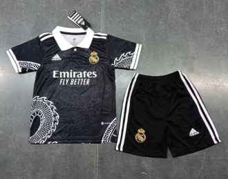 23/24 Kids Real Madrid  Concept Dragon Black 1:1 Quality Soccer Jersey