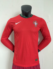 24/25 Portugal Home Long Sleeves Player 1:1 Quality Soccer Jersey