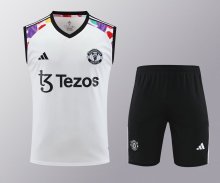 24/25 Manchester United  White  1:1 Quality Training  Vest（A-Set）