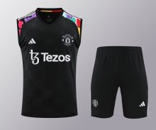 24/25 Manchester United  Black  1:1 Quality Training  Vest（A-Set）