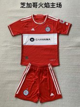 24/25  Usa  Chicago Fire FC  Home  Kids 1:1  Quality Soccer Jersey