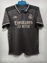 24/25 Real Madrid Third  Black   Fans 1:1  Quality Soccer Jersey