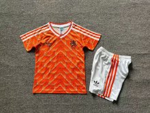 1998 Netherlands Home  1:1  Retro Kids Soccer Jersey