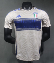 24/25 Italy Italian White Versace Co branded Player Soccer Jersey
