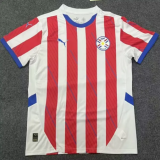 24/25 Paraguay Home Fans Soccer Jersey