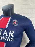 24/25 PSG Paris Home Long Sleeve Player 1:1 Quality Soccer Jersey