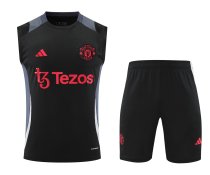 24/25 Manchester United  Black 1:1 Quality Training  Vest（A-Set）