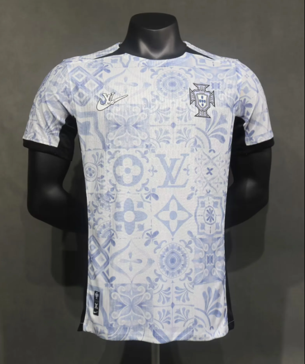 24/25 Portugal Player White LV Co branded Soccer Jersey