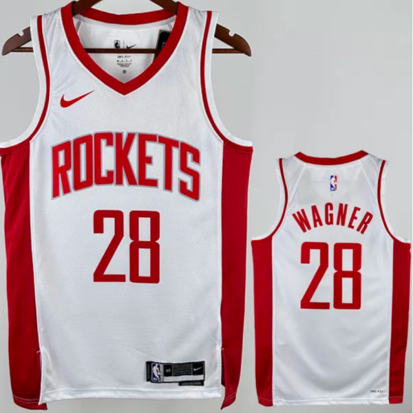 24/25 Rockets WAGNER #28 White Hot Pressed    1:1 Quality NBA Jersey