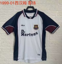 1999-2001 West Ham Away Retro1:1 Quality Soccer Jersey