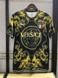 24/25 Italy Black  Gold  Fans 1:1  Quality  Soccer Jersey