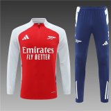 24/25  Arsenal Training Suit Red 1:1 Quality Training Jersey