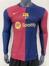 24/25 Barcelona  Long Sleeved  PLayer  1:1 Quality Soccer Jersey