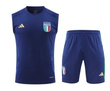 24/25 Italy Training Suit  Blue  1:1 Quality Training Vest（A-Set