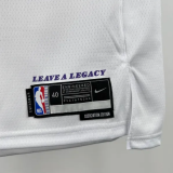 2025 Lakers WETBROOK #0 White  1:1 Quality NBA Jersey 热压