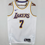 2025 Lakers  ANTHONY #7 White  1:1 Quality NBA Jersey热压