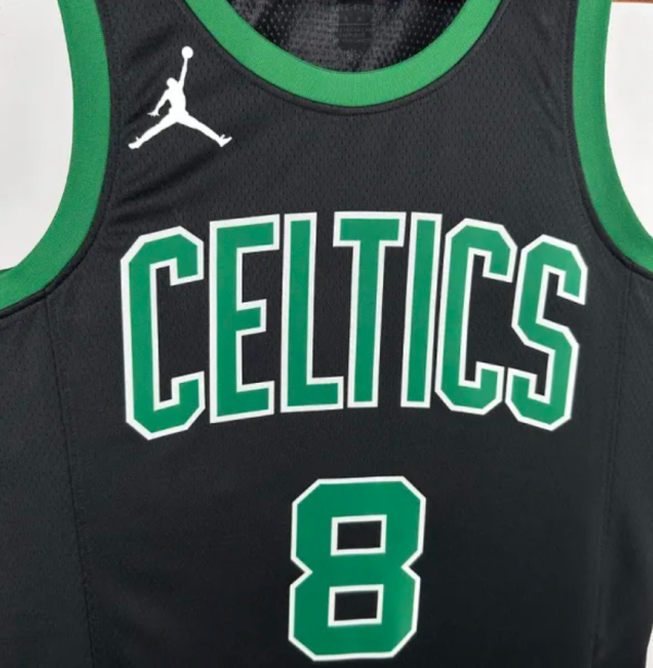 2025 Celtics PORAIGIS 8 Black11 Quality NBA Jersey