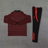 24/25  Manchester United Training  Red  And Black  1:1 Quality Training Jersey