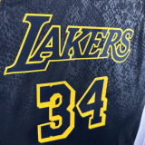 24/25 Lakers ONEAL #34  Black 1:1 Quality NBA Jersey