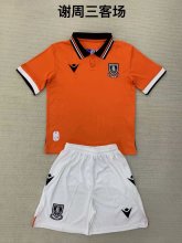 24/25 Sheffield Wednesday Away Kids Kits 1:1  Soccer Jersey