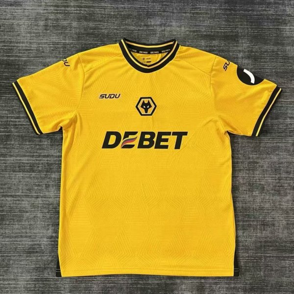 24/25 Wolves Home Yellow Fans 1:1 Quality Soccer Jersey